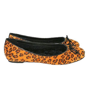 NWT Chico's, Cheetah print  faux fur lined slip on Ballet flats. 7.5